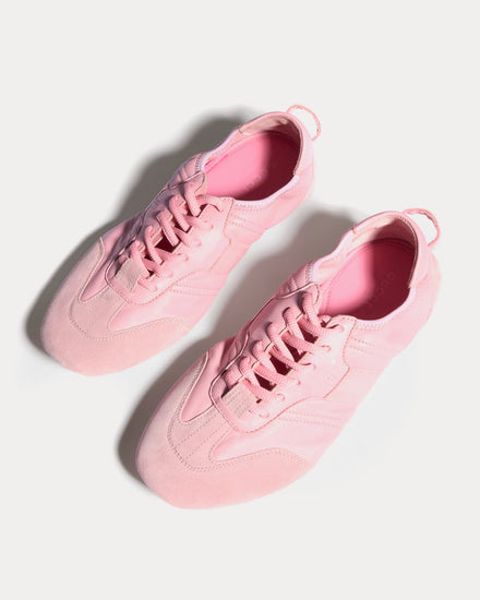 Gucci Flex Suede & Leather Pink Low Top Sneakers - 2