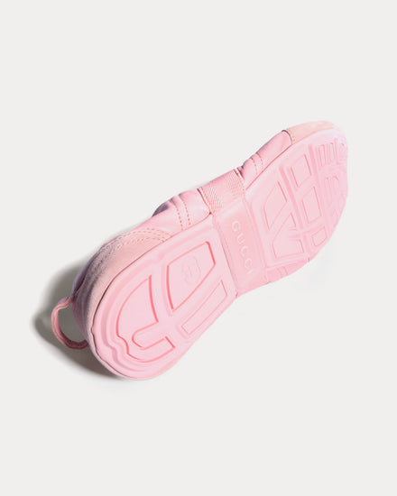Gucci Flex Suede & Leather Pink Low Top Sneakers - 5