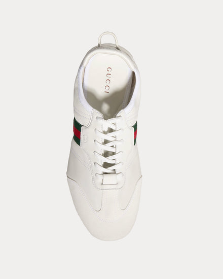 Gucci Flex Suede & Leather White Low Top Sneakers - 2