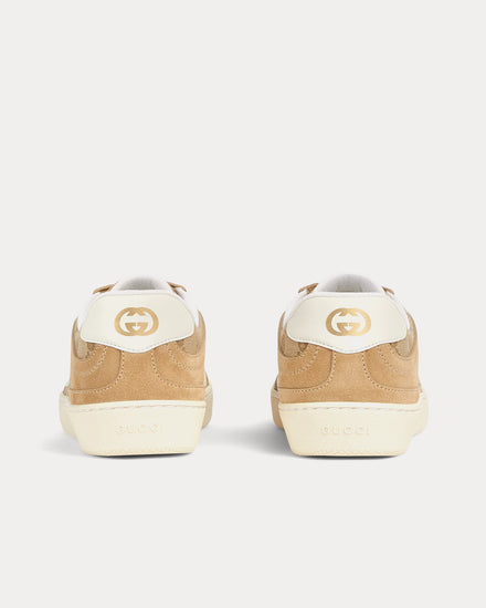 Gucci G75 GG Canvas Beige / Dark Brown Low Top Sneakers - 4