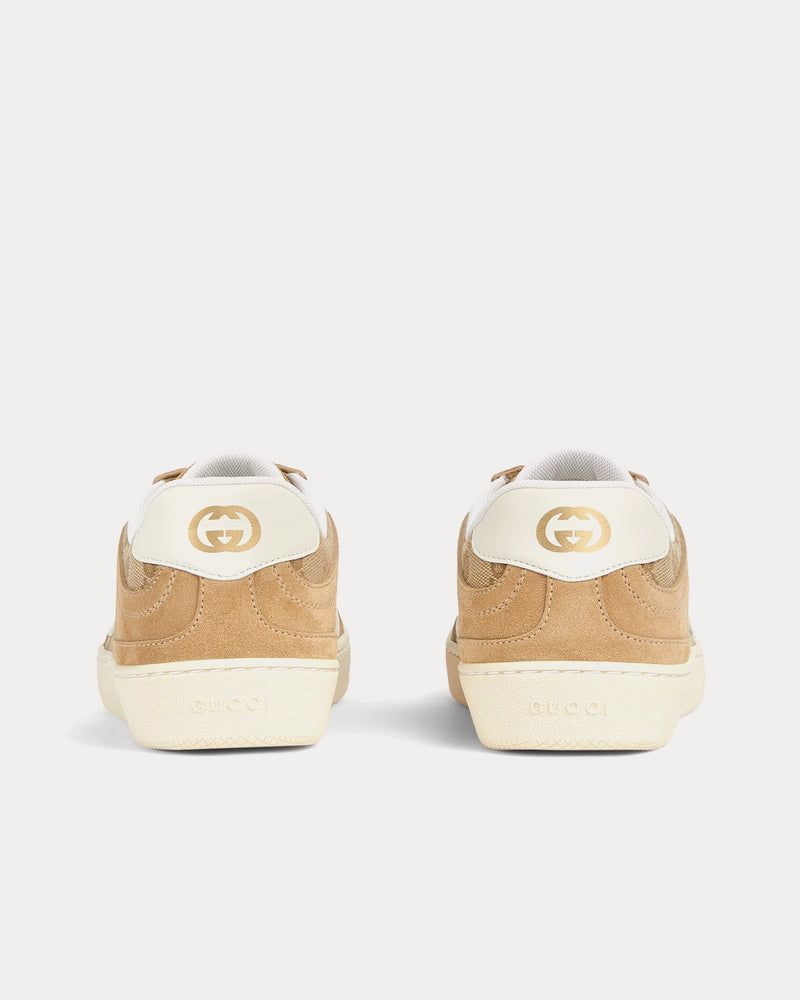 Gucci G75 GG Canvas Beige / Dark Brown Low Top Sneakers - 4