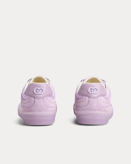 Gucci G75 Suede Lilac Low Top Sneakers - 4