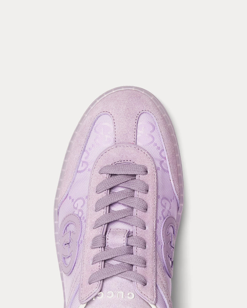 Gucci G75 Suede Lilac Low Top Sneakers - 5