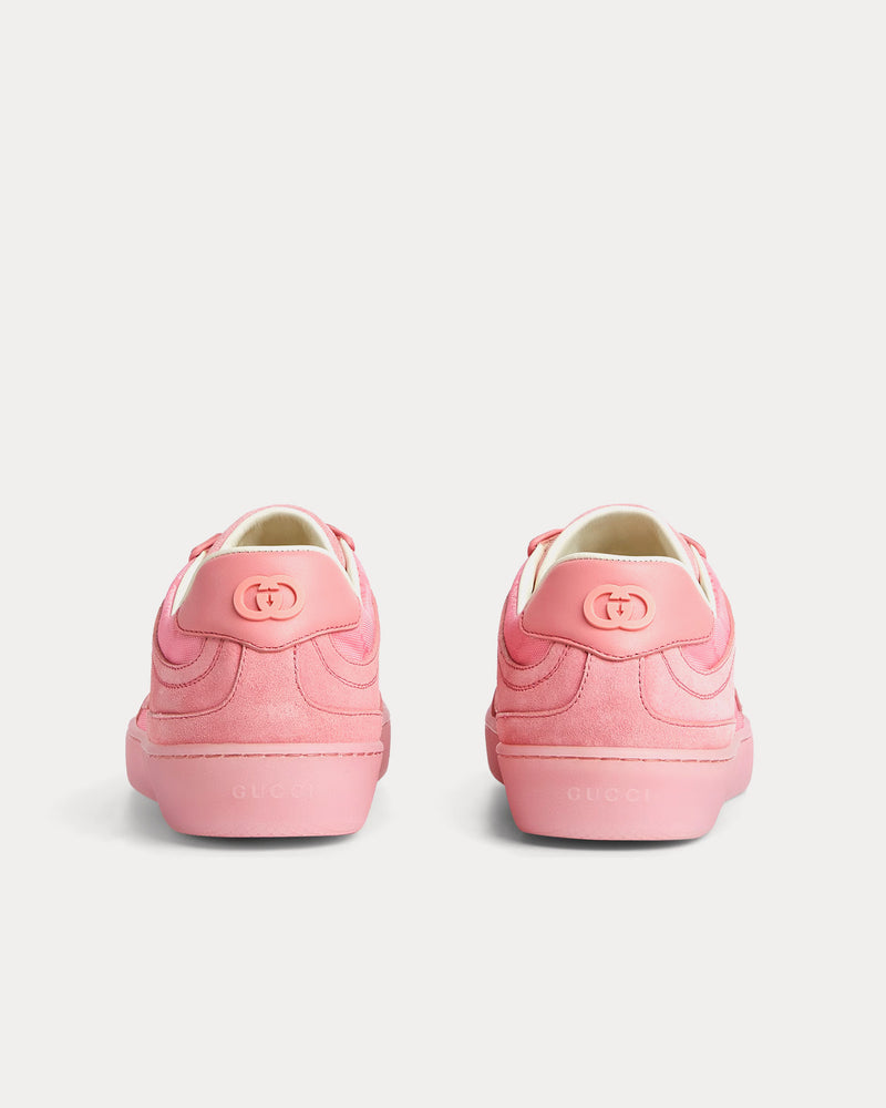 Gucci G75 Suede Pink Low Top Sneakers - 4