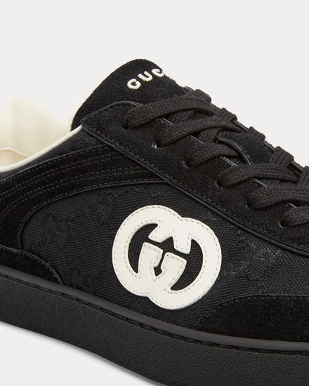 Gucci G75 Suede Black Low Top Sneakers - 5