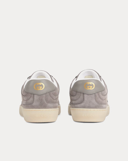 Gucci G75 Suede Grey Low Top Sneakers - 4