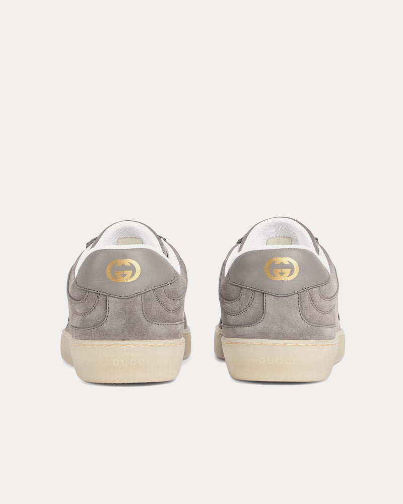 Gucci G75 Suede Grey Low Top Sneakers - 4