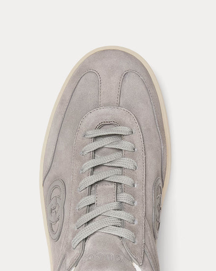 Gucci G75 Suede Grey Low Top Sneakers - 5