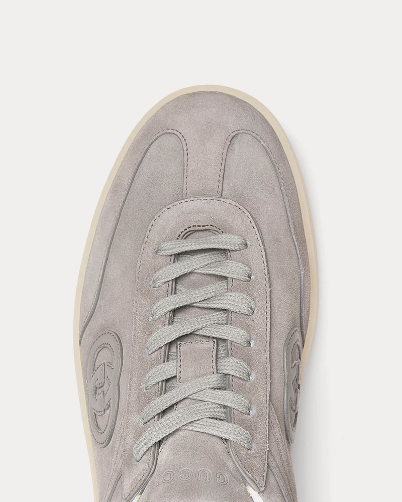 Gucci G75 Suede Grey Low Top Sneakers - 5