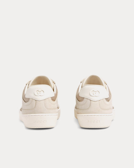 Gucci G75 Suede Light Beige Low Top Sneakers - 4