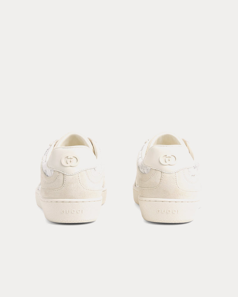 Gucci G75 Suede White Low Top Sneakers - 4