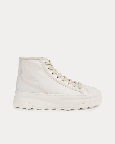 Gucci GG Original Canvas White High Top Sneakers - 1
