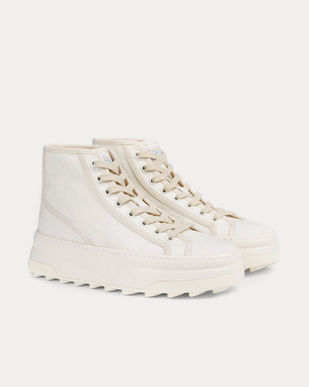 Gucci GG Original Canvas White High Top Sneakers - 3