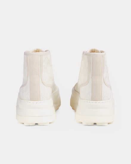 Gucci GG Original Canvas White High Top Sneakers - 4