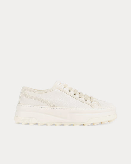 Gucci GG Original Canvas White Low Top Sneakers - 1
