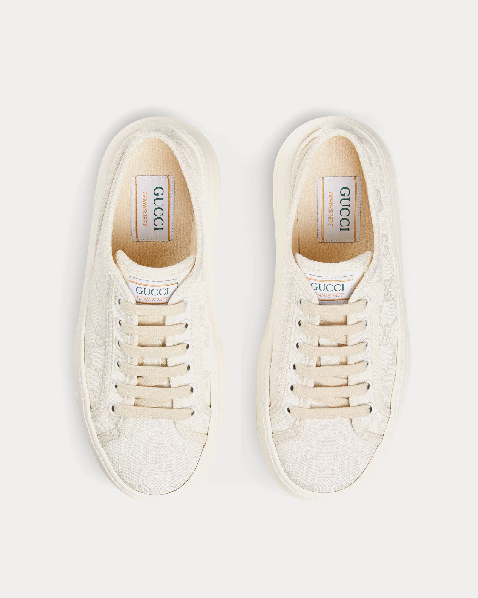 Gucci GG Original Canvas White Low Top Sneakers Sneak in Peace