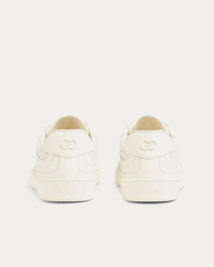 Gucci G75 Leather White Low Top Sneakers - 3