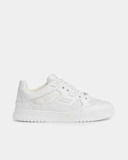 Gucci Interlocking G Leather White Low Top Sneakers - 1