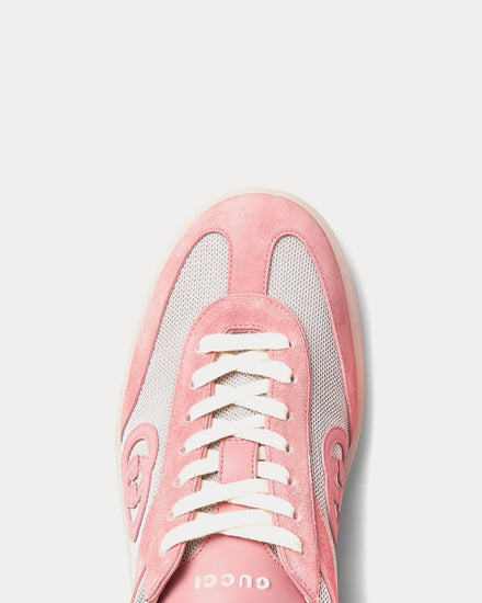 Gucci G75 Suede Pink Low Top Sneakers - 5