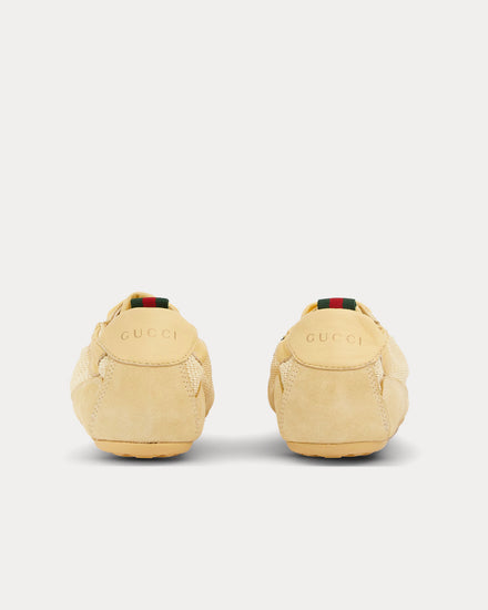 Gucci Shift Fabric Light Yellow Low Top Sneakers - 4