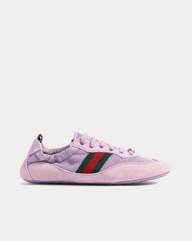 Gucci Shift Fabric Lilac Low Top Sneakers