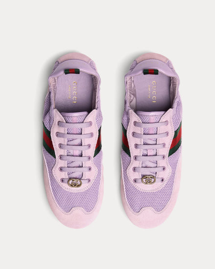 Gucci Shift Fabric Lilac Low Top Sneakers - 2