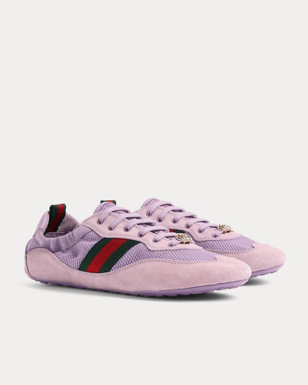Gucci Shift Fabric Lilac Low Top Sneakers - 3