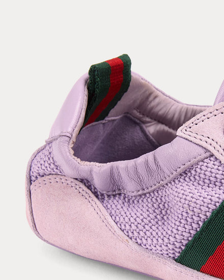 Gucci Shift Fabric Lilac Low Top Sneakers - 5