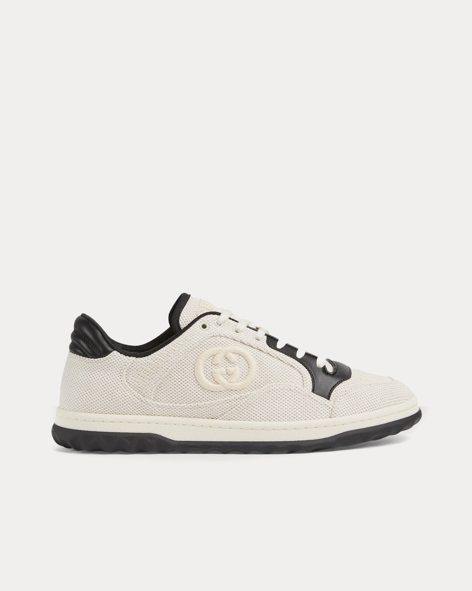 Gucci - MAC80 Canvas Beige / Black Low Top Sneakers