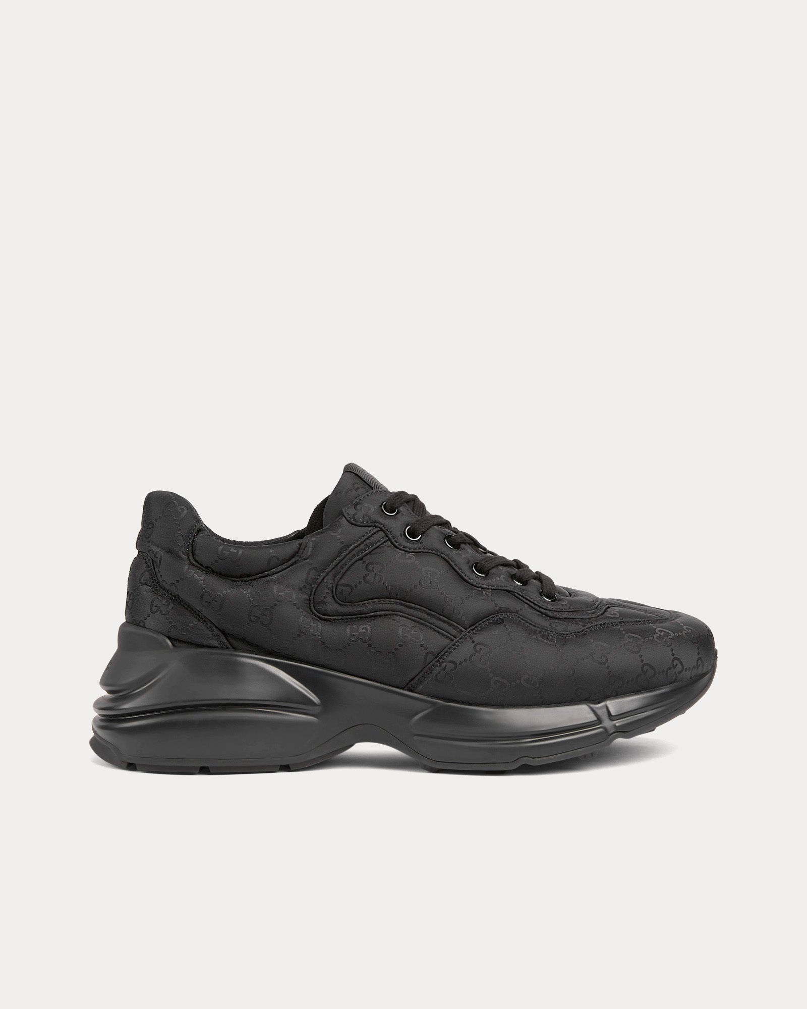 Gucci Rhyton GG Nylon Black Low Top Sneakers - Sneak in Peace