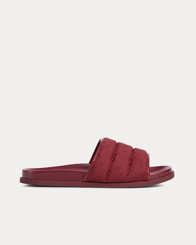 Gucci Padded Rosso Ancora Red Slide Sandals