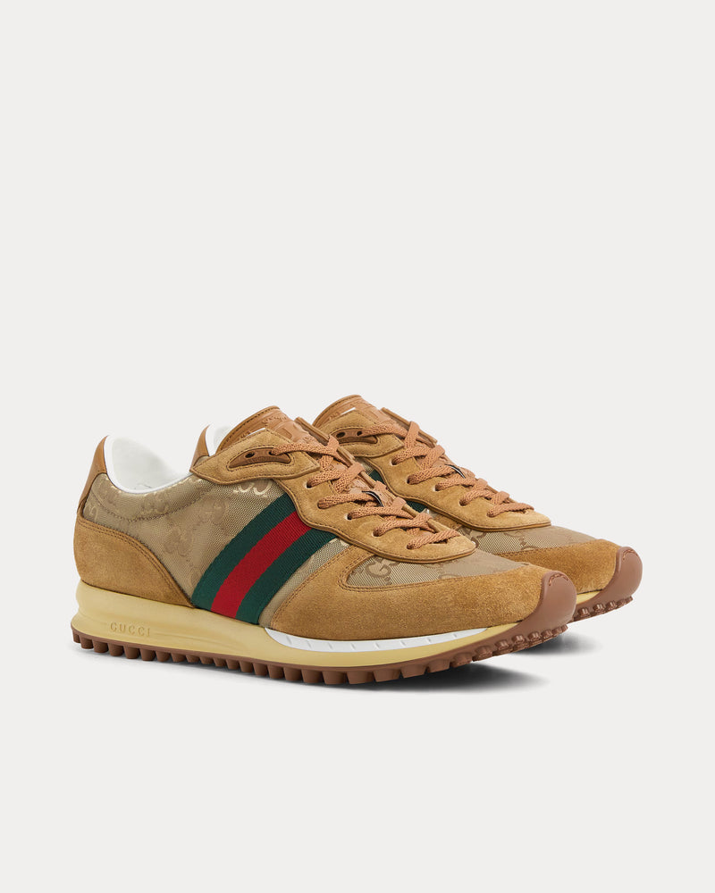 Gucci Re-Motion with Original GG Canvas Camel Low Top Sneakers - 3