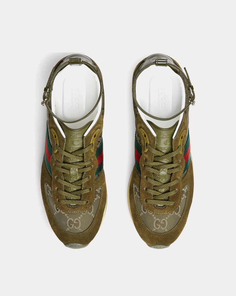 Gucci Re-Motion with GG Nylon Dark Green Low Top Sneakers - 2