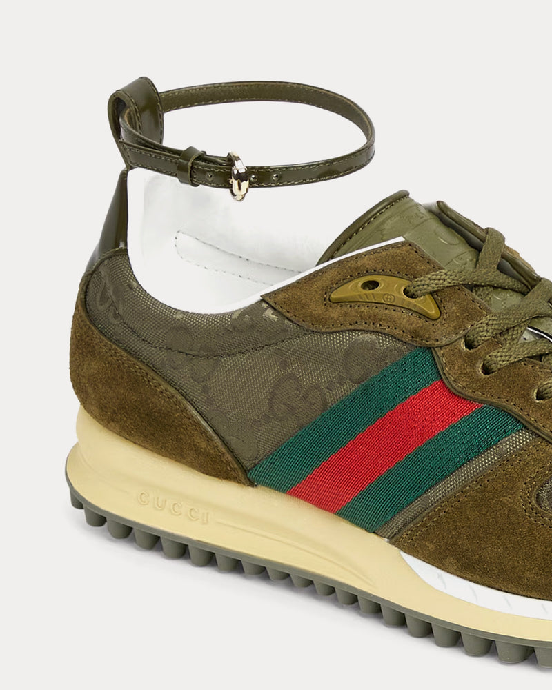 Gucci Re-Motion with GG Nylon Dark Green Low Top Sneakers - 5