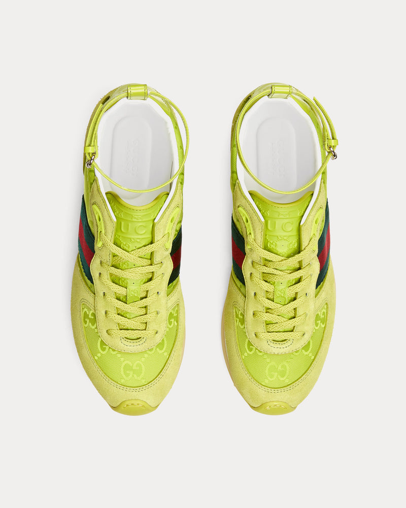 Gucci Re-Motion with GG Nylon Acid Green Low Top Sneakers - 2