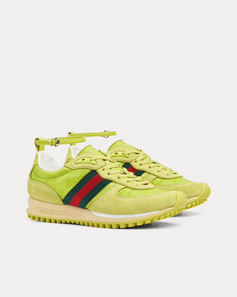 Gucci Re-Motion with GG Nylon Acid Green Low Top Sneakers - 3