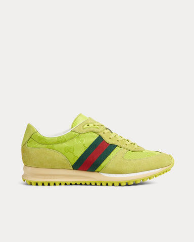 Gucci Re-Motion with Original GG Canvas Bright Green Low Top Sneakers