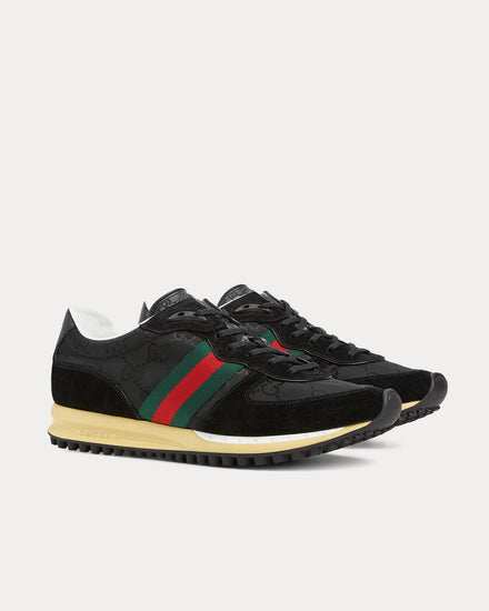Gucci Re-Motion with Original GG Canvas Black Low Top Sneakers - 3