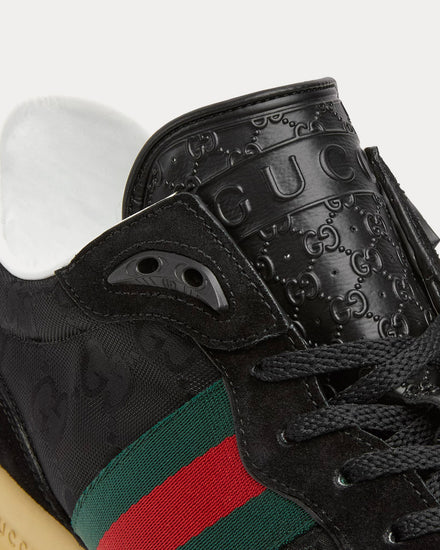 Gucci Re-Motion with Original GG Canvas Black Low Top Sneakers - 5