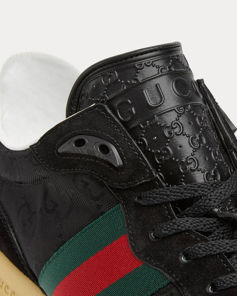 Gucci Re-Motion with Original GG Canvas Black Low Top Sneakers - 5
