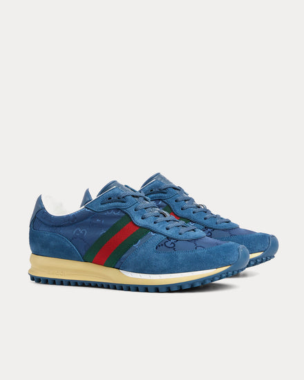 Gucci Re-Motion with Original GG Canvas Blue Low Top Sneakers - 3