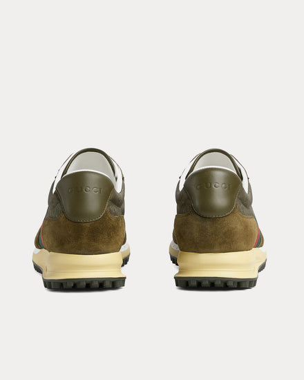 Gucci Re-Motion with Original GG Canvas Dark Green Low Top Sneakers - 4