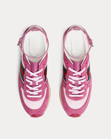 Gucci Re-Motion with GG Nylon & Suede Pink Low Top Sneakers - 2
