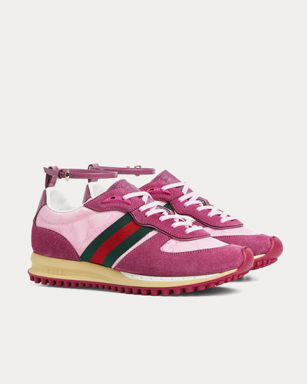 Gucci Re-Motion with GG Nylon & Suede Pink Low Top Sneakers - 3