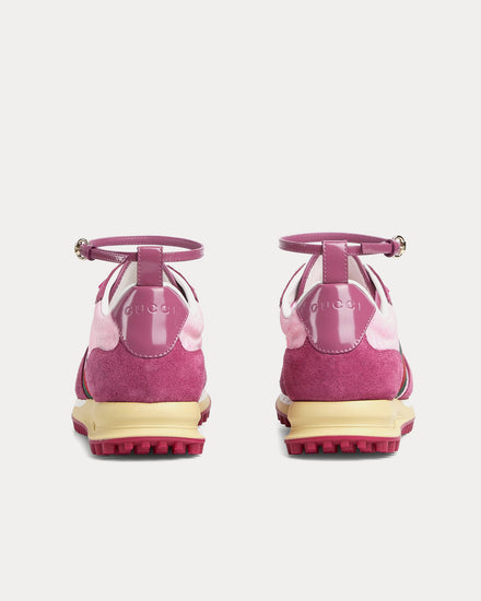 Gucci Re-Motion with GG Nylon & Suede Pink Low Top Sneakers - 4