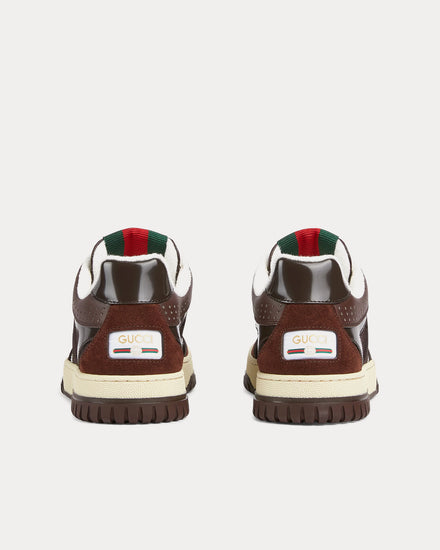 Gucci Re-Web with GG Canvas Dark Brown Low Top Sneakers - 4
