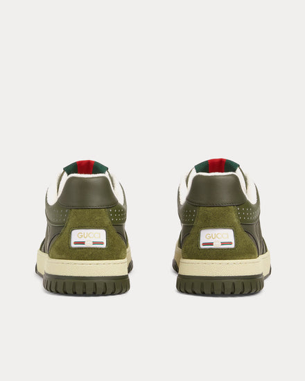 Gucci Re-Web with GG Nylon Dark Green Low Top Sneakers - 4
