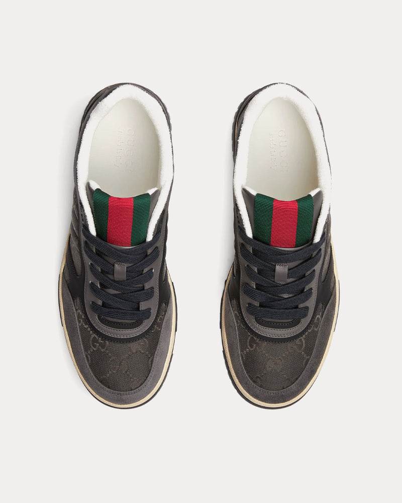 Gucci Re-Web with GG Nylon Grey Low Top Sneakers - 2