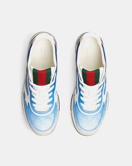 Gucci Re-Web with GG Supreme Gradient Blue Low Top Sneakers - 2
