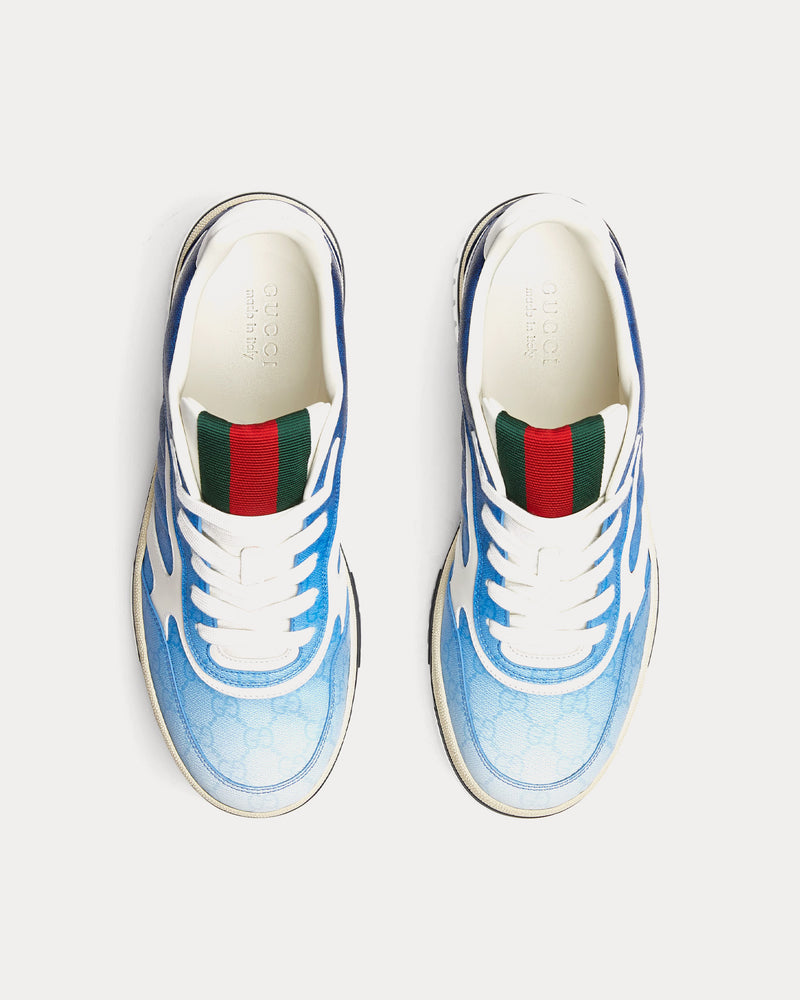 Gucci Re-Web with GG Supreme Gradient Blue Low Top Sneakers - 2